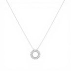Collana Rollò con Cerchio Traforato e Navetta In Argento 925