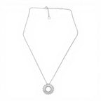 Collana Rollò con Cerchio Traforato e Navetta In Argento 925