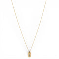 Collana con Pendente Geometrico e Zirconi In Acciaio Inossidabile