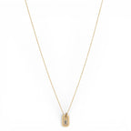 Collana con Pendente Geometrico e Zirconi In Acciaio Inossidabile