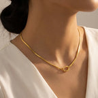 Collana Girocollo Snake Nodo In Acciaio Inossidabile