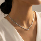 Collana Girocollo Snake Nodo In Acciaio Inossidabile