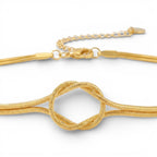 Collana Girocollo Snake Nodo In Acciaio Inossidabile
