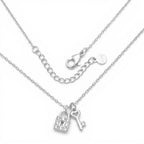 Collana Lucchetto e Chiave In Acciaio Inossidabile