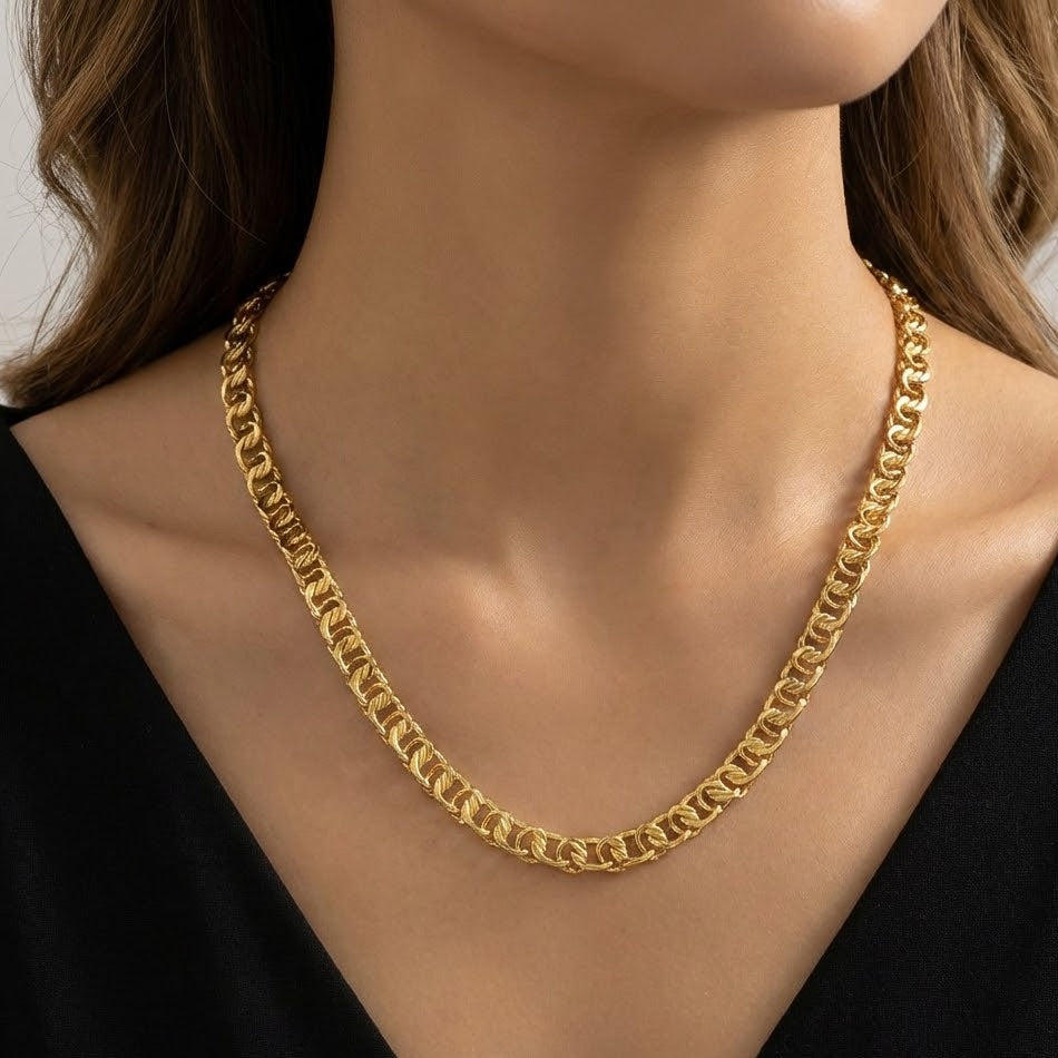 Collana Groumetta In Acciaio Inossidabile