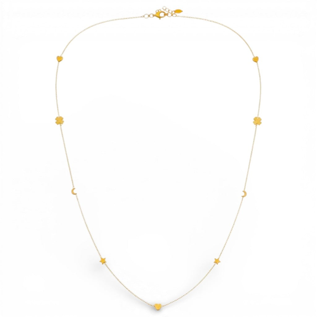 Collana Charms e Portafortuna In Acciaio Inossidabile