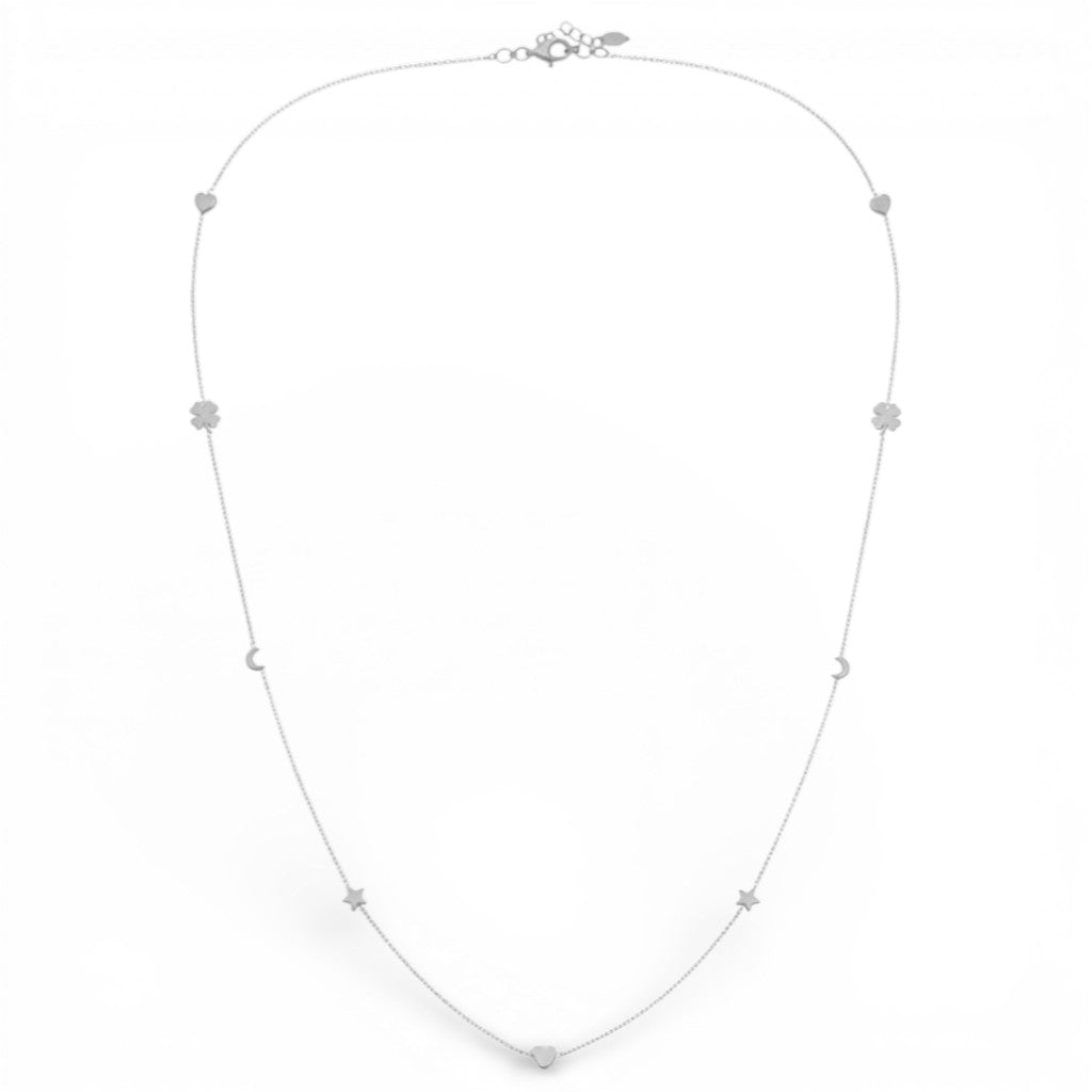 Collana Charms e Portafortuna In Acciaio Inossidabile