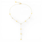 Collana a Y con Quadrifogli In Acciaio Inossidabile