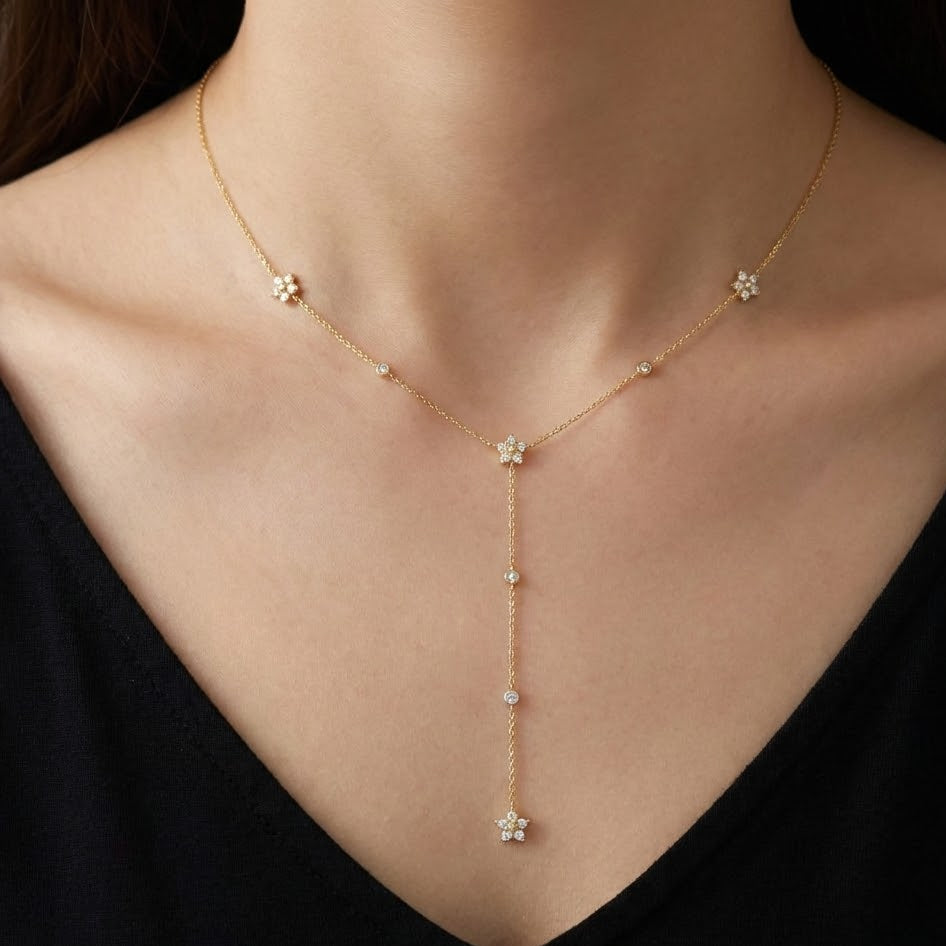 Collana Stellata In Acciaio Inossidabile