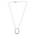 Collana Maglia Allungata e Pendente Iconico In Acciaio Inossidabile