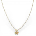 Collana Tennis Teddy Bear In Acciaio Inossidabile