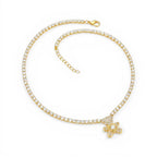 Collana Tennis Teddy Bear In Acciaio Inossidabile