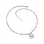 Collana Tennis Teddy Bear In Acciaio Inossidabile