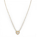 Collana Tennis Con Cuore In Acciaio Inossidabile