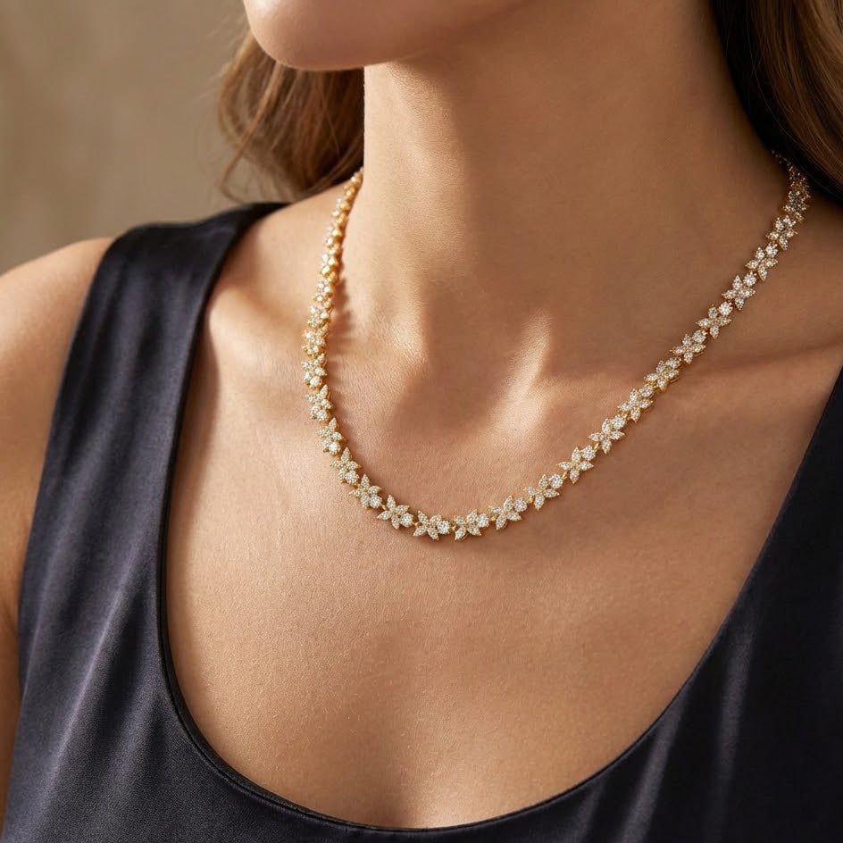 Collana Punto Luce Farfalle In Acciaio Inossidabile