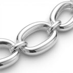 Girocollo a Maglia Chunky In Acciaio Inossidabile