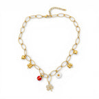 Collana Lucky Charms In Acciaio Inossidabile