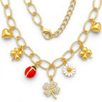 Collana Lucky Charms In Acciaio Inossidabile
