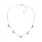 Collana Cinque Farfalle In Acciaio Inossidabile