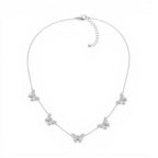 Collana Cinque Farfalle In Acciaio Inossidabile