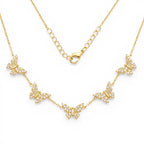 Collana Cinque Farfalle In Acciaio Inossidabile
