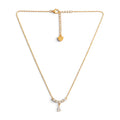 Collana Girocollo Punto Luce a Goccia con Zirconi In Acciaio Inossidabile