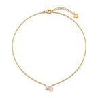 Collana Girocollo Toi et Moi con Zirconi In Acciaio Inossidabile