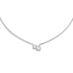 Collana Girocollo Toi et Moi con Zirconi In Acciaio Inossidabile