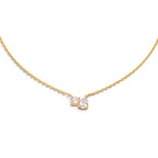 Collana Girocollo Toi et Moi con Zirconi In Acciaio Inossidabile