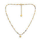 Collana con Ciondolo Stella Polare e Perline In Acciaio Inossidabile