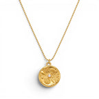 Collana Medaglia Marina con Perla Centrale In Acciaio Inossidabile