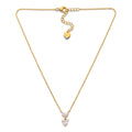 Collana Punto Luce Cuore con Zirconi In Acciaio Inossidabile