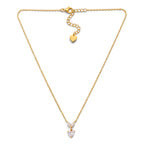 Collana Punto Luce Cuore con Zirconi In Acciaio Inossidabile