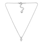 Collana Cuore Pendente con Dettaglio Marquise In Acciaio Inossidabile