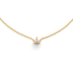 Collana Girocollo Tiarina con Zirconi In Acciaio Inossidabile