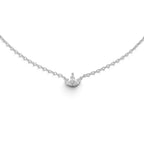 Collana Girocollo Tiarina con Zirconi In Acciaio Inossidabile