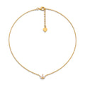 Collana Girocollo Tiarina con Zirconi In Acciaio Inossidabile