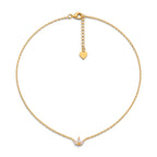 Collana Girocollo Tiarina con Zirconi In Acciaio Inossidabile