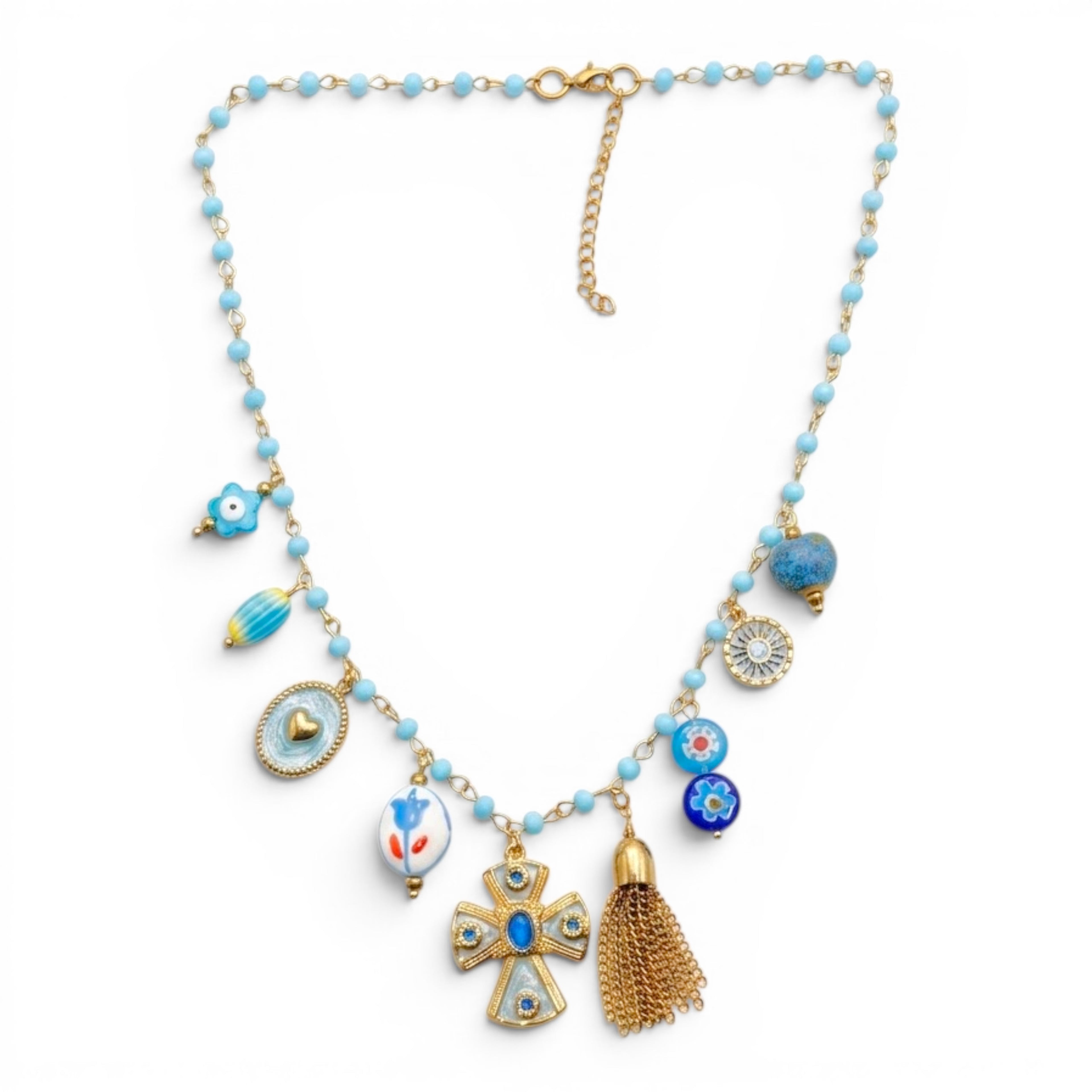 Collana Mediterrean Charm In Acciaio Inossidabile
