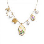 Collana Summer Garden Charm In Acciaio Inossidabile