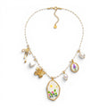 Collana Summer Garden Charm In Acciaio Inossidabile