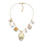 Collana Summer Garden Charm In Acciaio Inossidabile