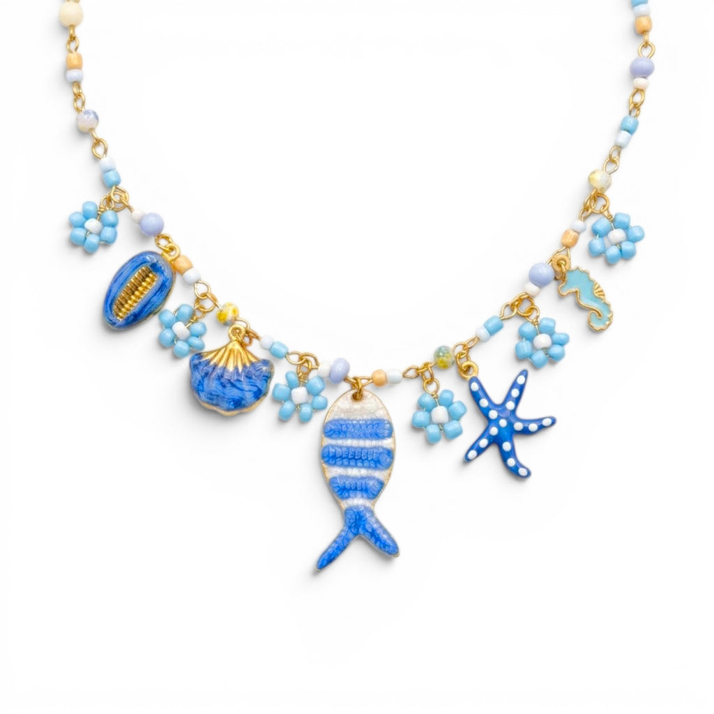 Collana Ocean Charm In Acciaio Inossidabile