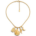 Collana Torchon con Simboli Cosmici In Acciaio Inossidabile