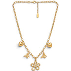 Collana Giardino Romantico In Acciaio Inossidabile