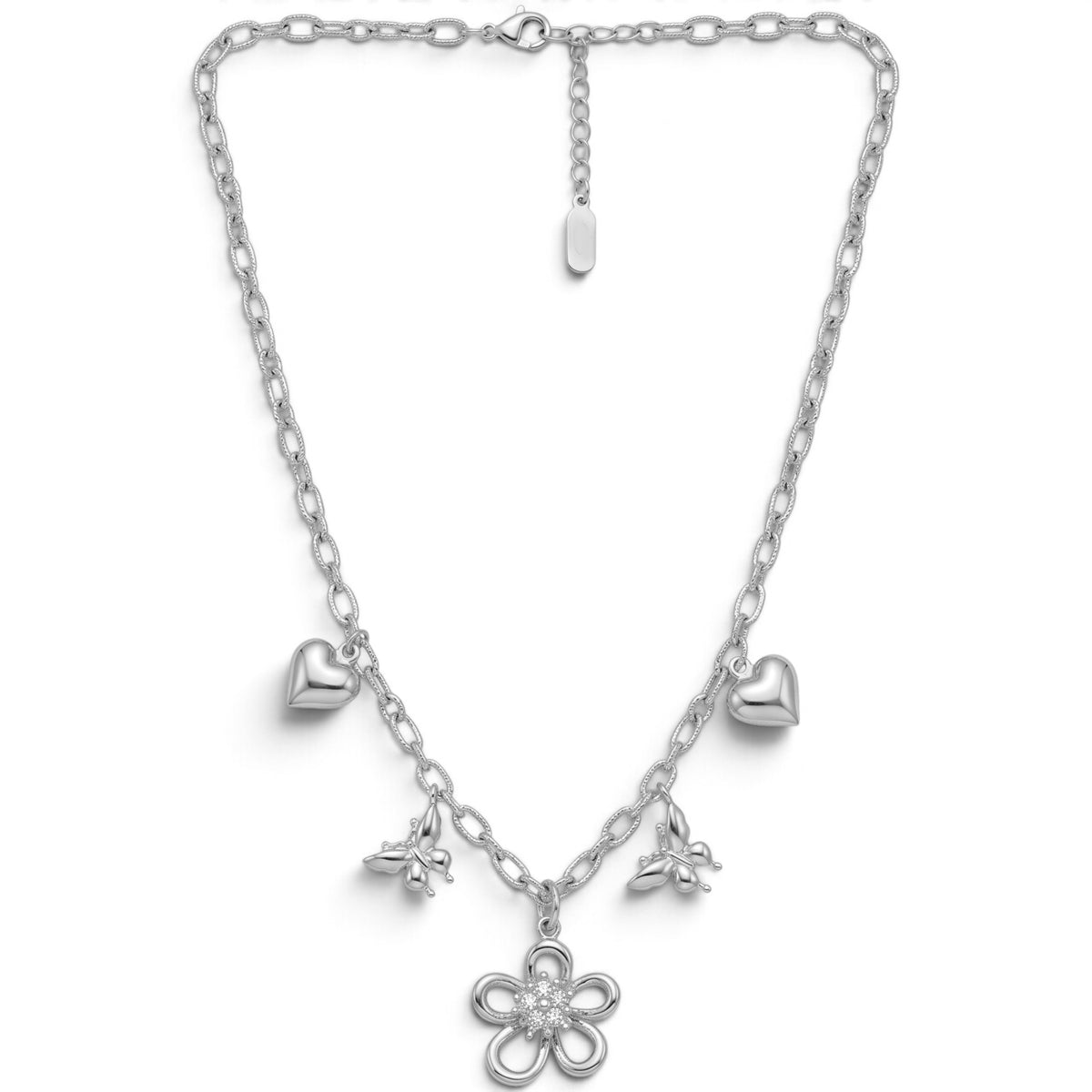 Collana Giardino Romantico In Acciaio Inossidabile