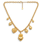 Collana Regina di Cuori Barocca In Acciaio Inossidabile