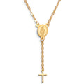Collana Rosario con Medaglia Miracolosa e Croce In Acciaio Inossidabile