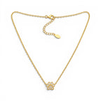 Collana Zampa Con Zirconi In Acciaio Inossidabile