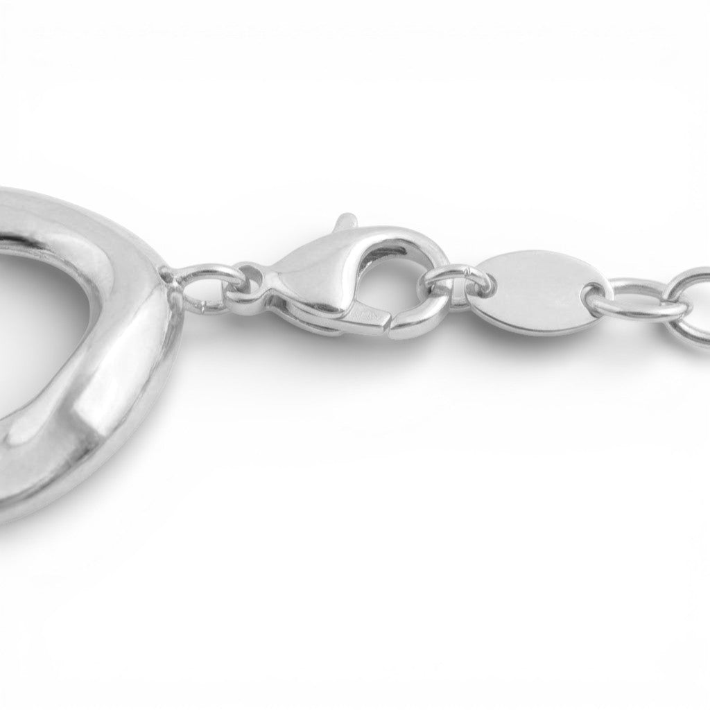 Bracciale a Maglie Ovali In Acciaio Inossidabile